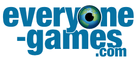 Everyone Games logo. Text reads: Everyone-games.com. The o in everyone looks like a globe with a pupil.